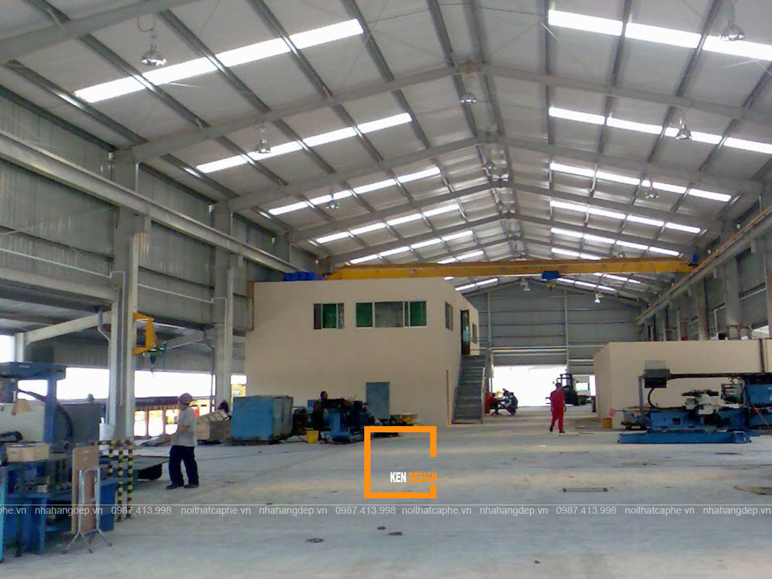 thi công nhà khung thép 1 tầng