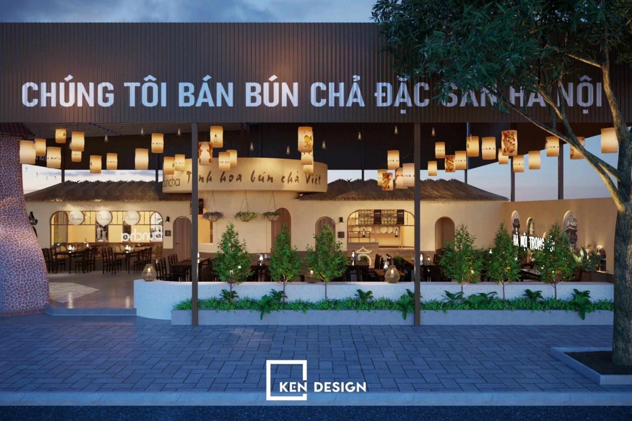 Thiết kế nhà hàng Ô Bun Cha cơ sở 2 tại Quy Nhơn