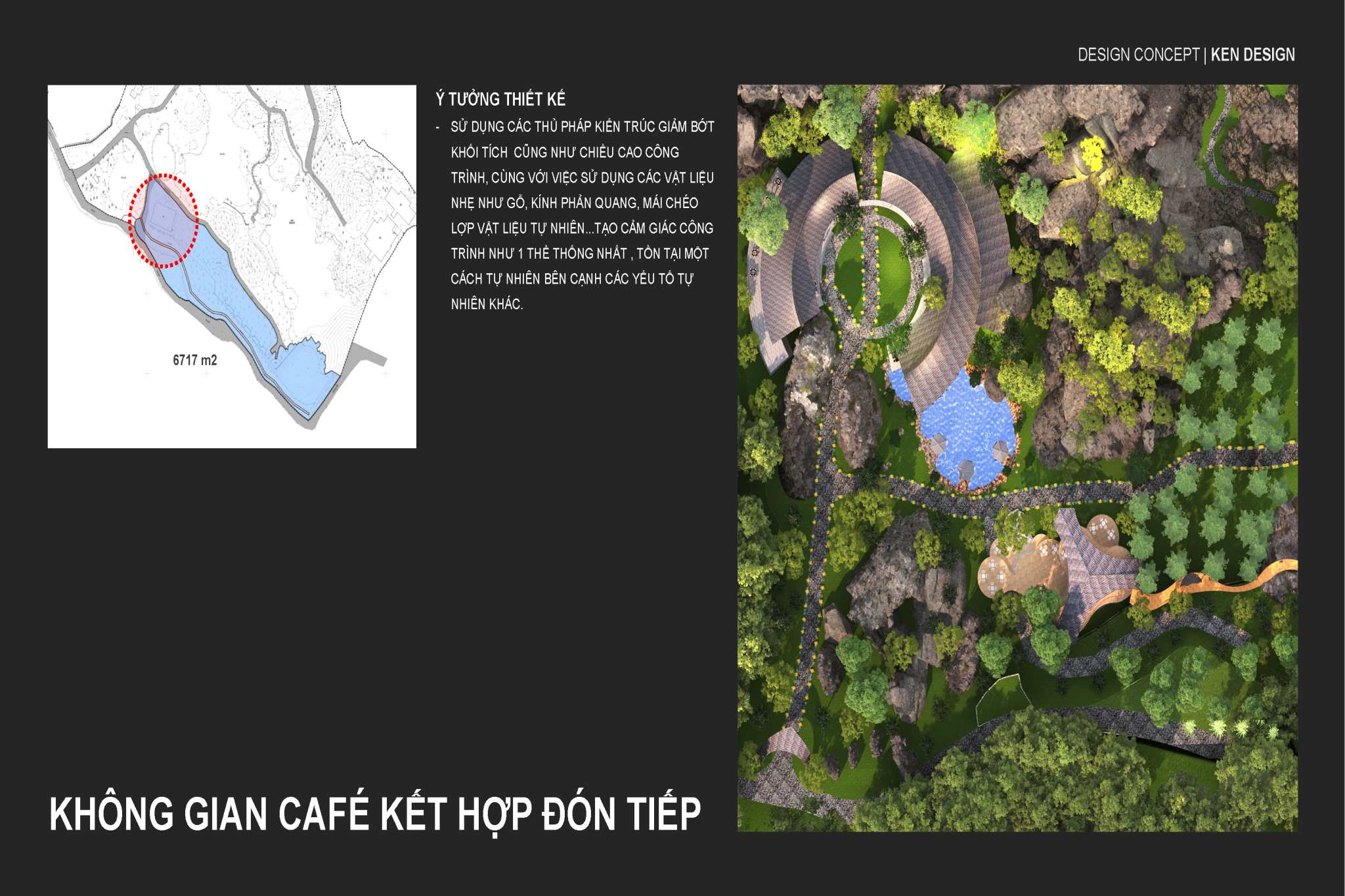 Thiết kế quán cafe chờ trong tổ hợp sinh thái Lam Sơn 