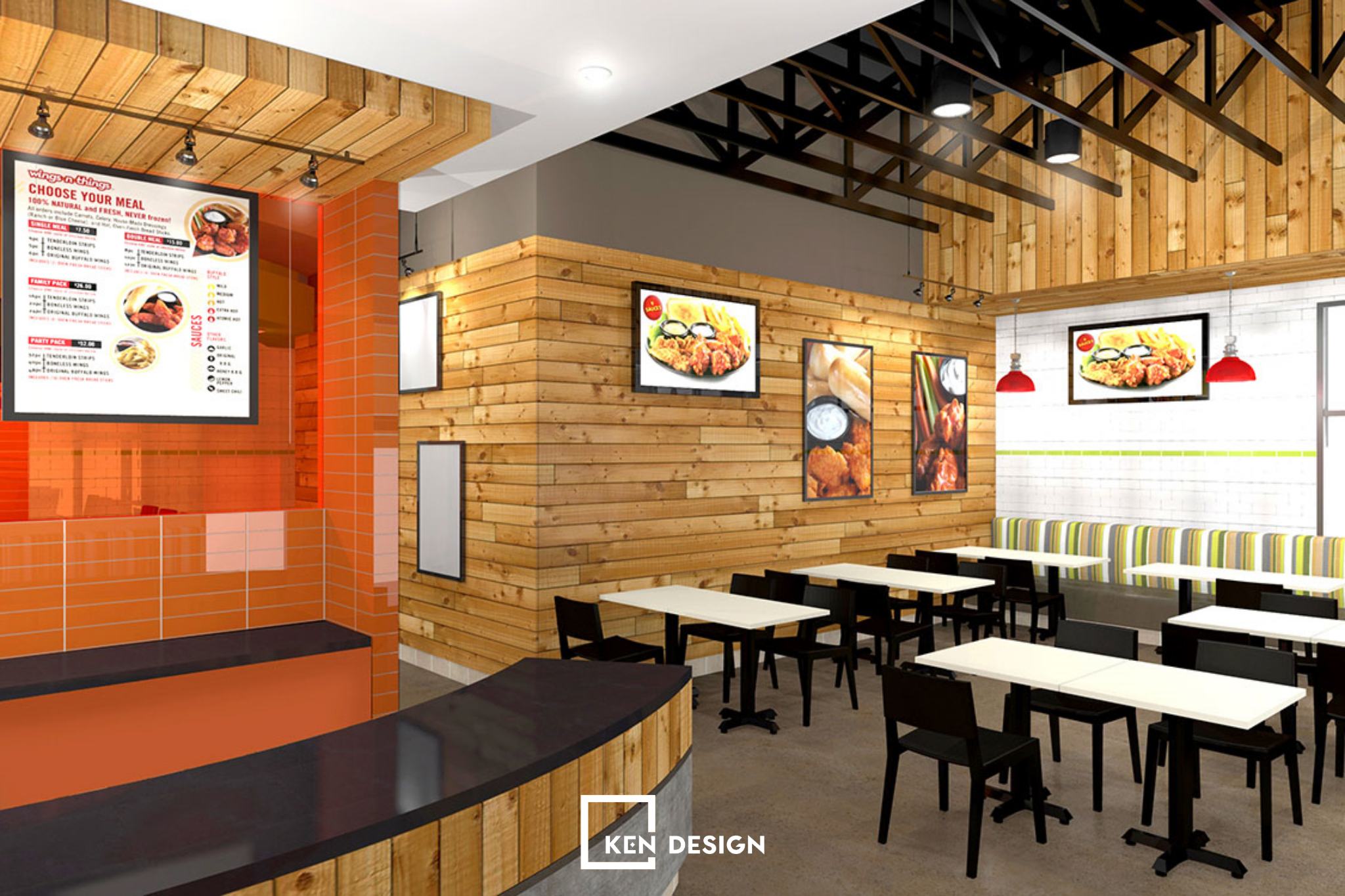 Thiết kế nhà hàng đồ ăn nhanh cho năm 2024