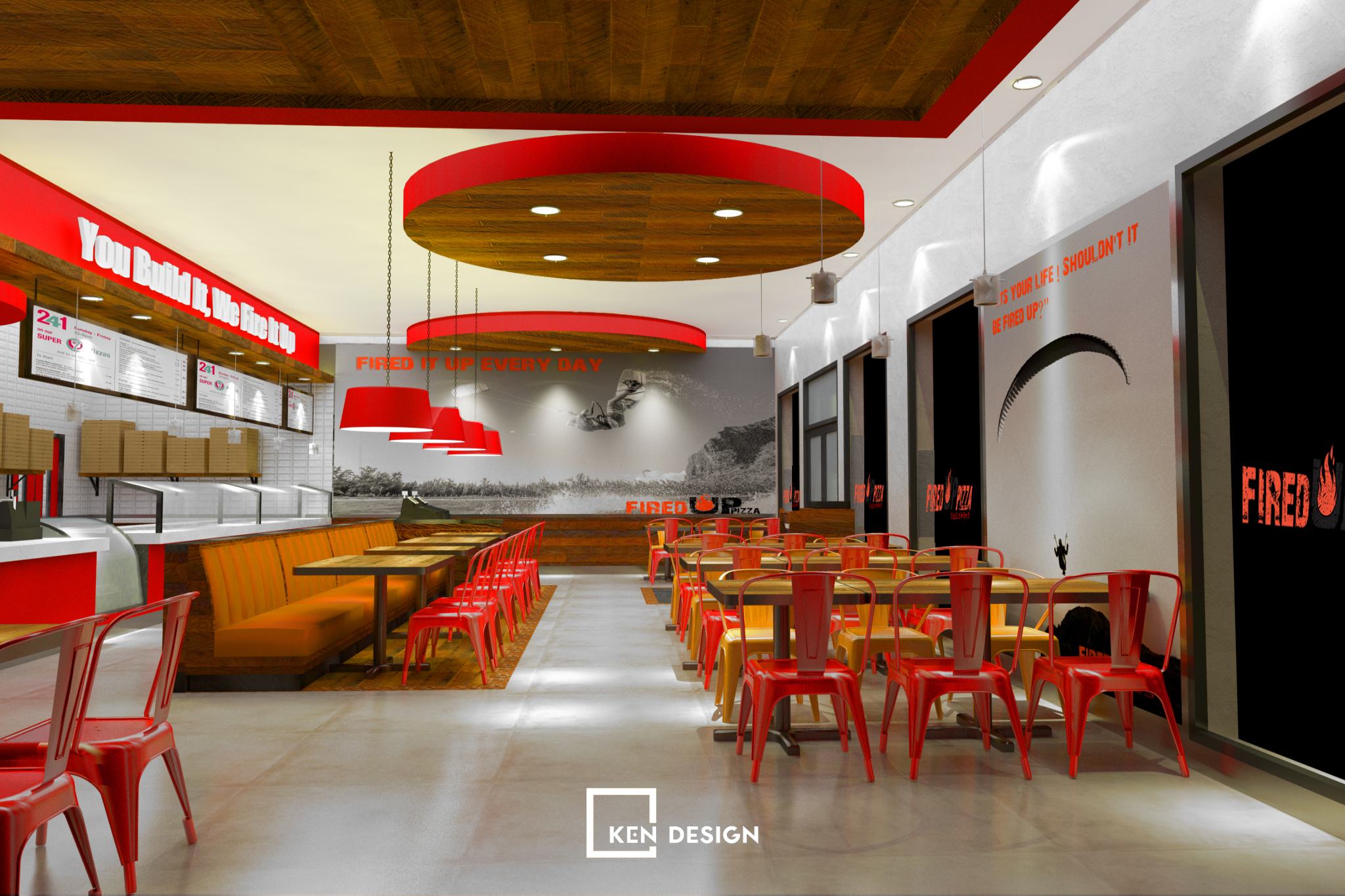 Thiết kế nhà hàng đồ ăn nhanh cho năm 2024