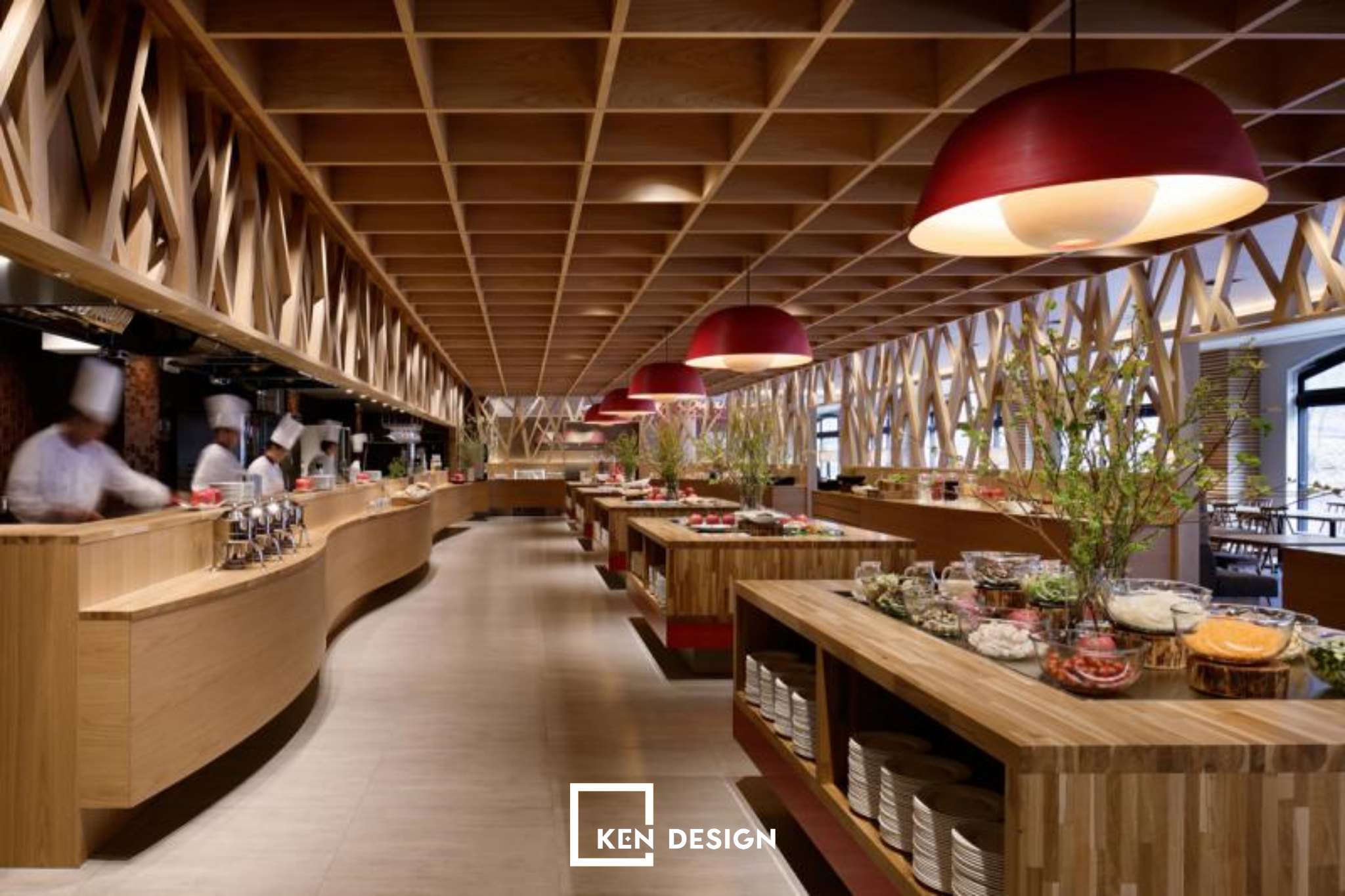 mẫu thiết kế nhà hàng buffet 2024 cực hot