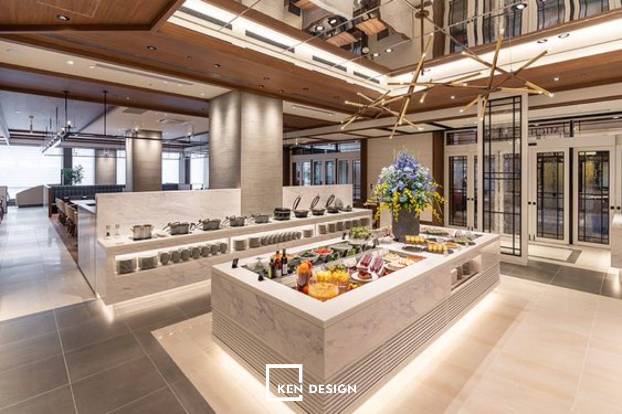 thiết kế nhà hàng buffet bình dân