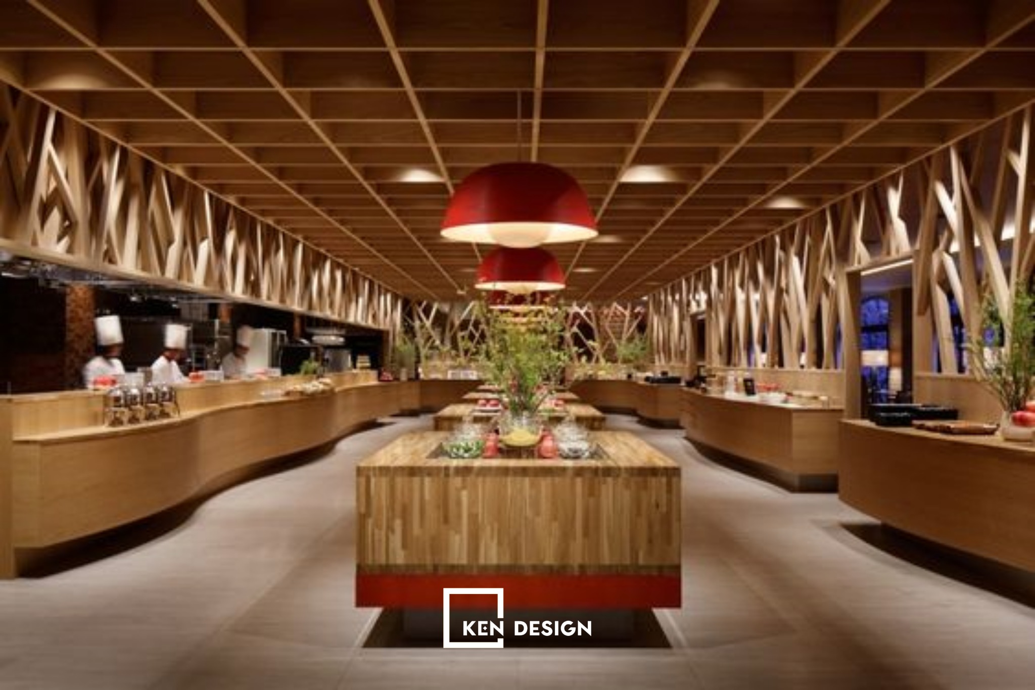  lưu ý khi thiết kế nhà hàng buffet 
