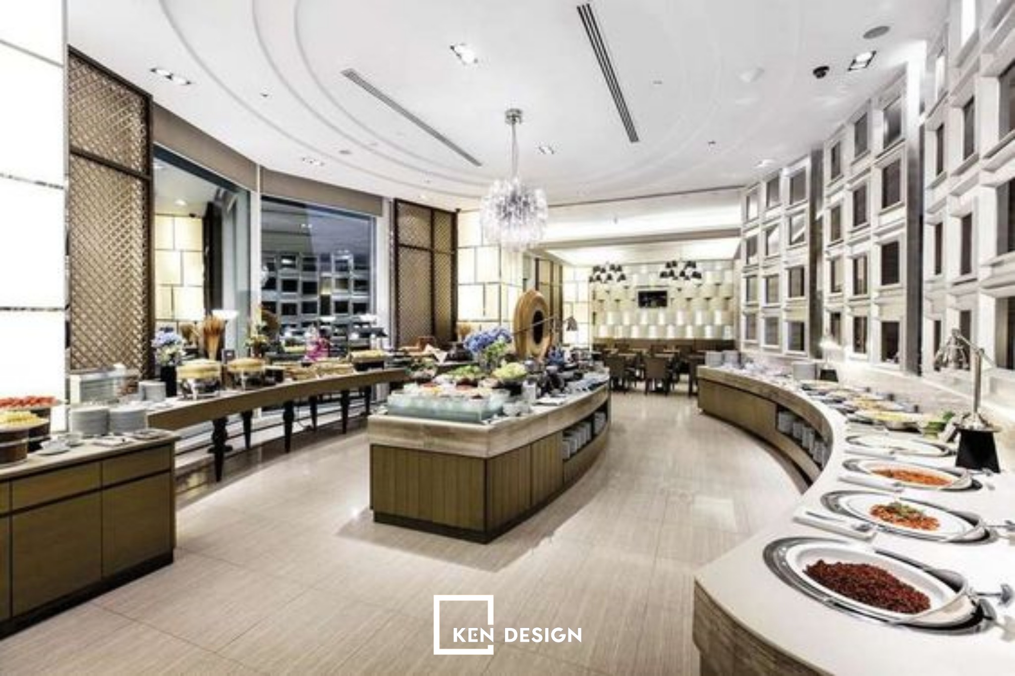 lưu ý khi thiết kế nhà hàng buffet 
