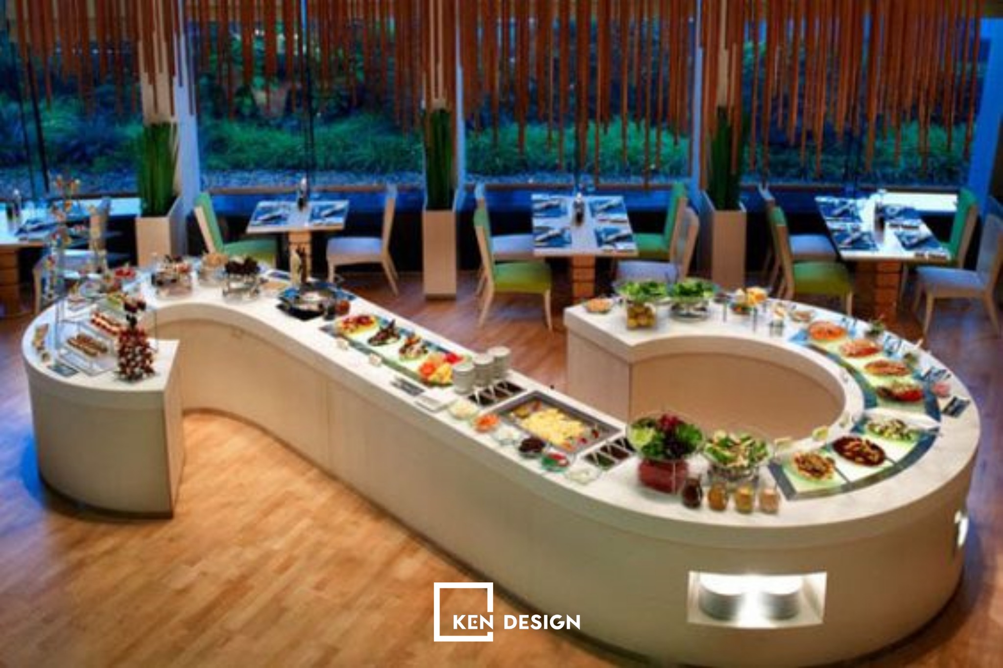  lưu ý khi thiết kế nhà hàng buffet 