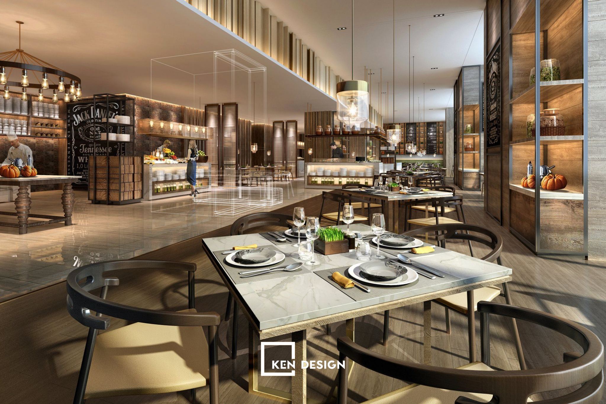  sai lầm khi thiết kế nhà hàng buffet giá rẻ