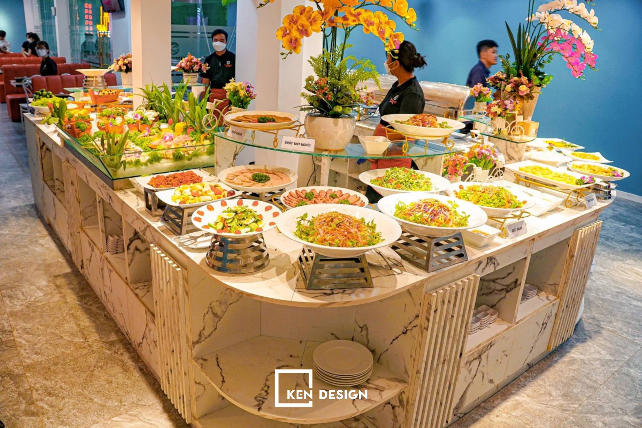 thiết kế nhà hàng buffet bình dân