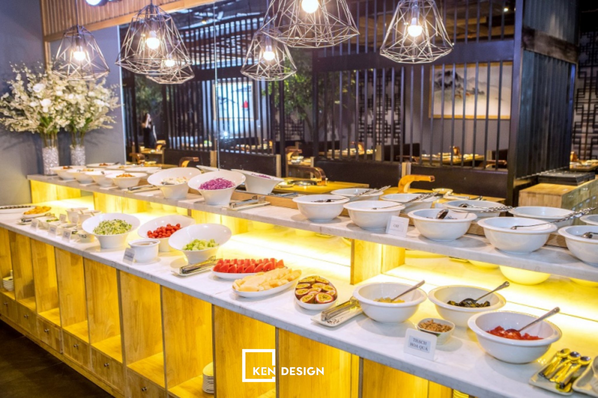 quầy buffet đa dạng