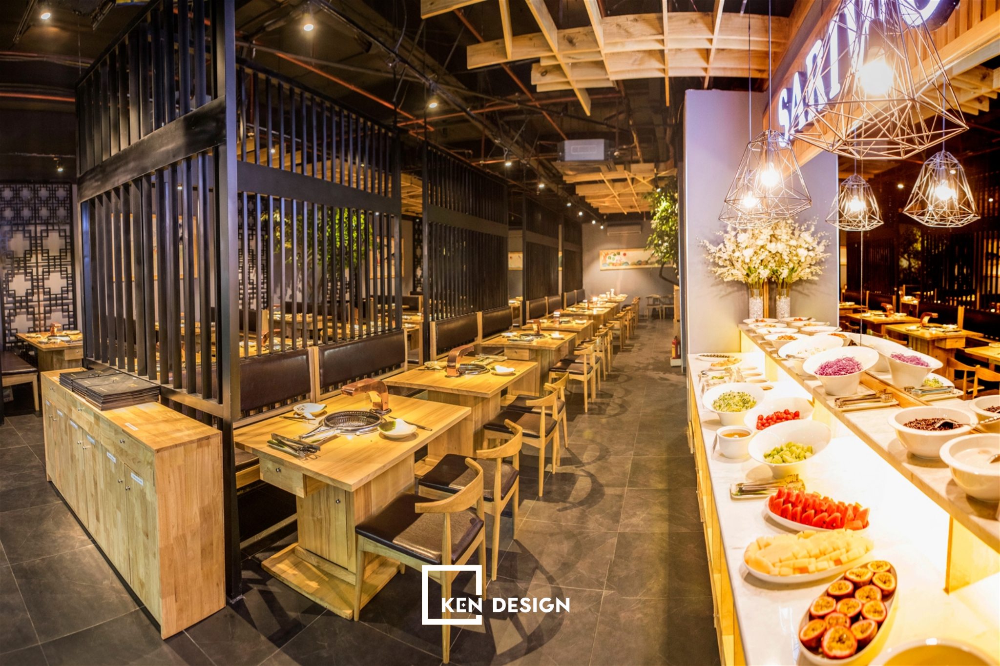 không gian nhà hàng sariwon cực nịnh mắt