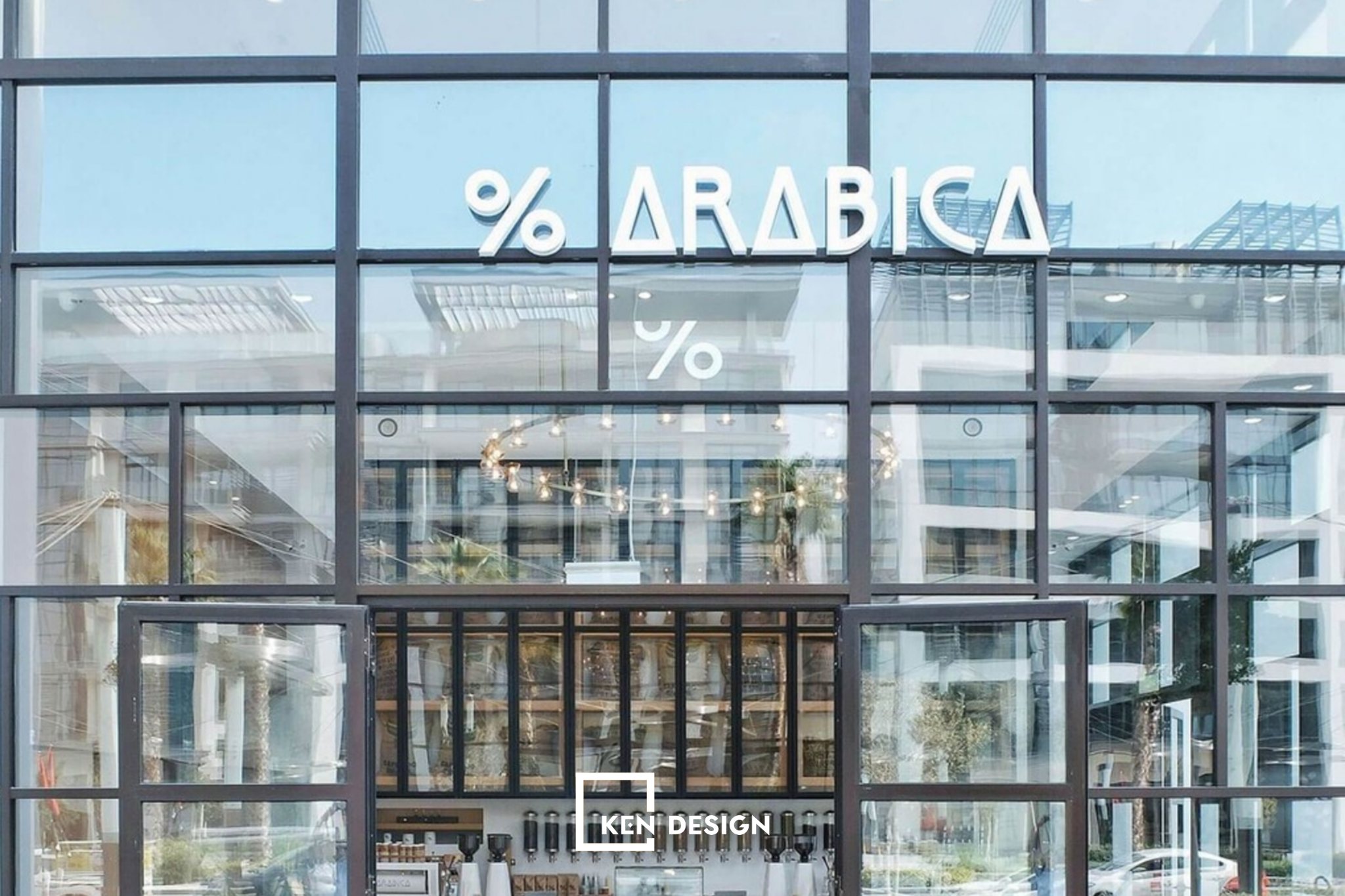 thiết kế cafe % Arabica tại DuBai