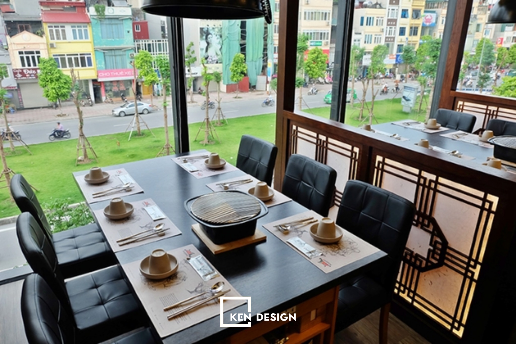 chiếc view xinh đẹp từ trên cao nhìn xuống