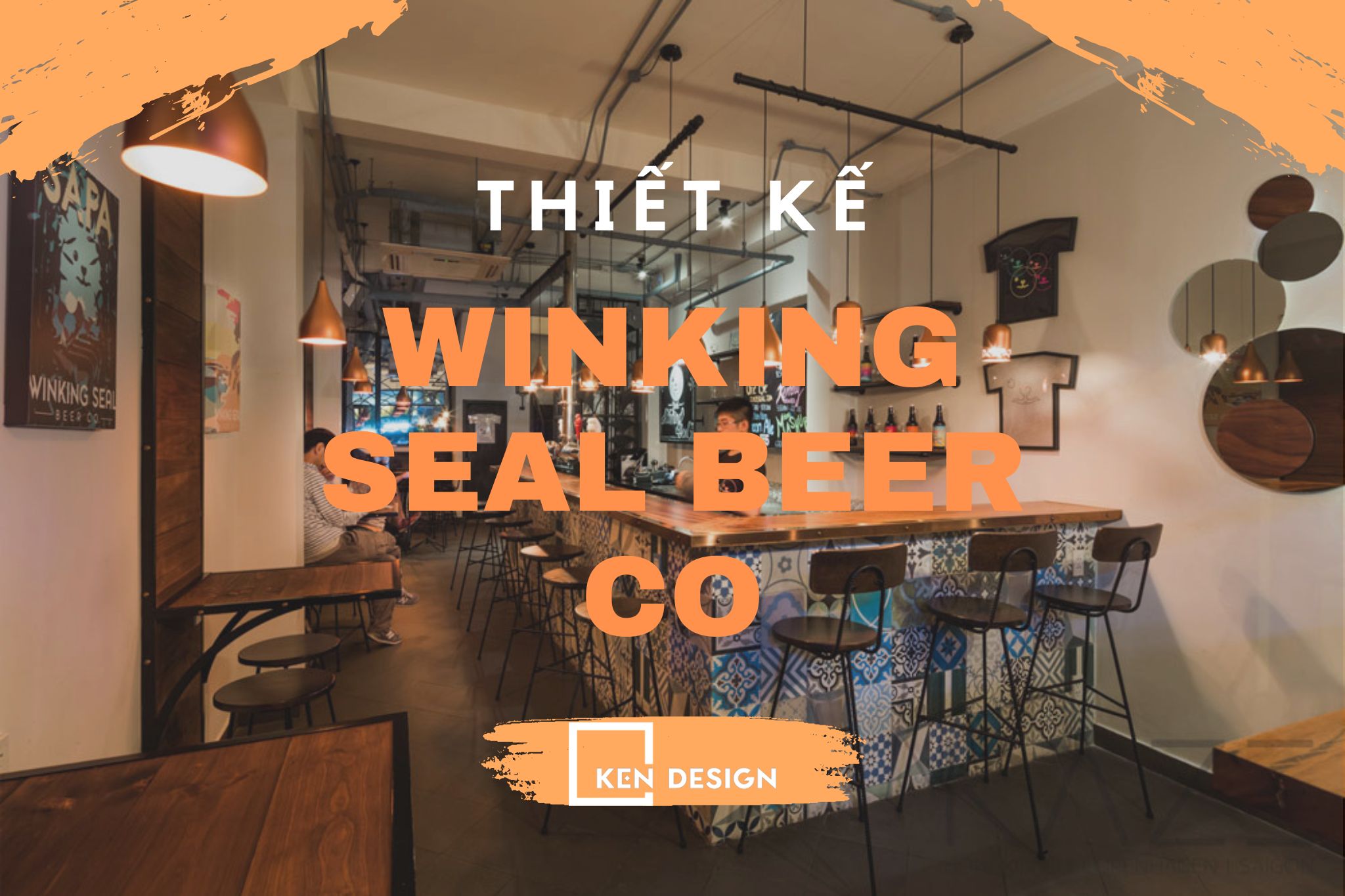 Thiết kế Winking Seal Beer Co - sự kết hợp của ánh sáng và âm nhạc