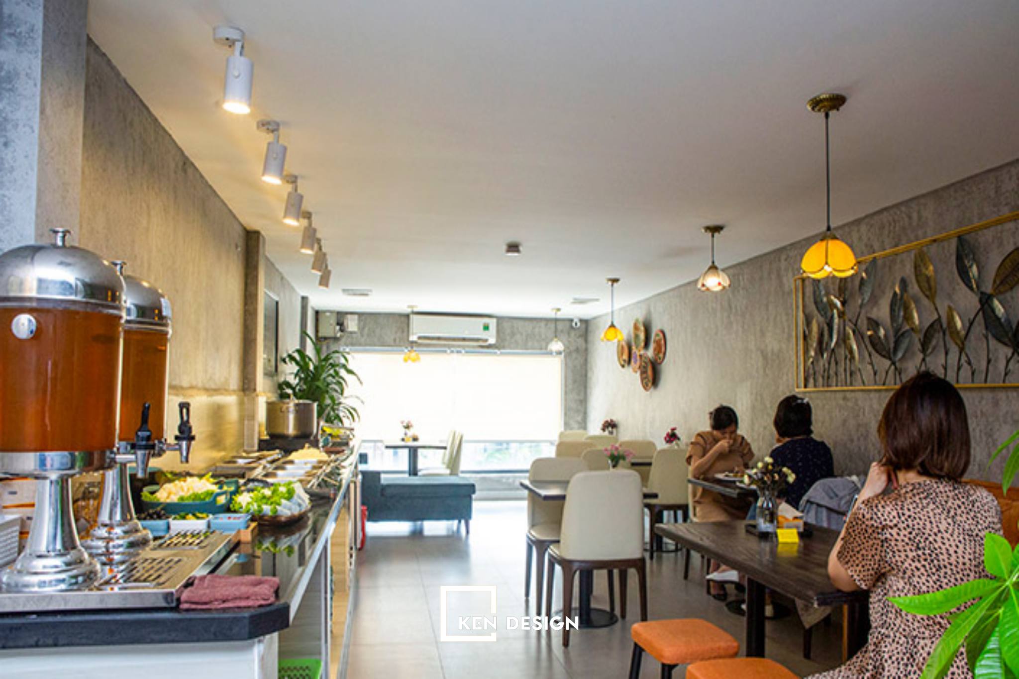 thiết kế buffet chay vegito đình ngang