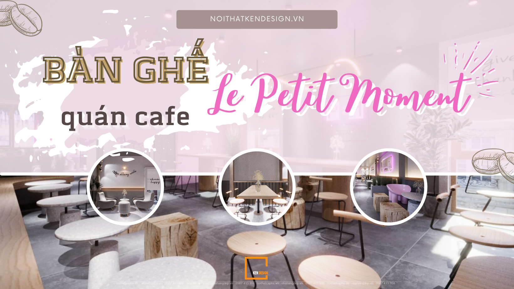 Bàn ghế quán Le Petit Moment Cafe - Đa dạng trong từng chi tiết