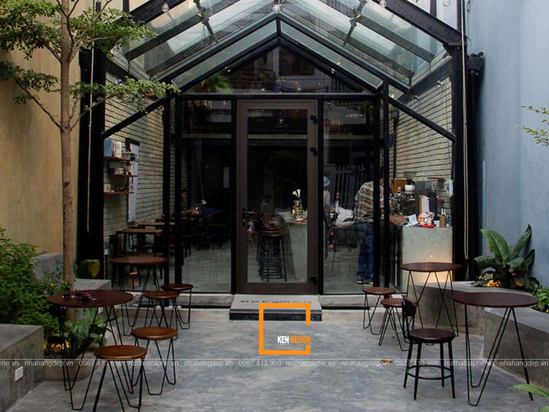 Thiết kế thi công quán cafe khung thép đẹp, ấn tượng | Kendesign