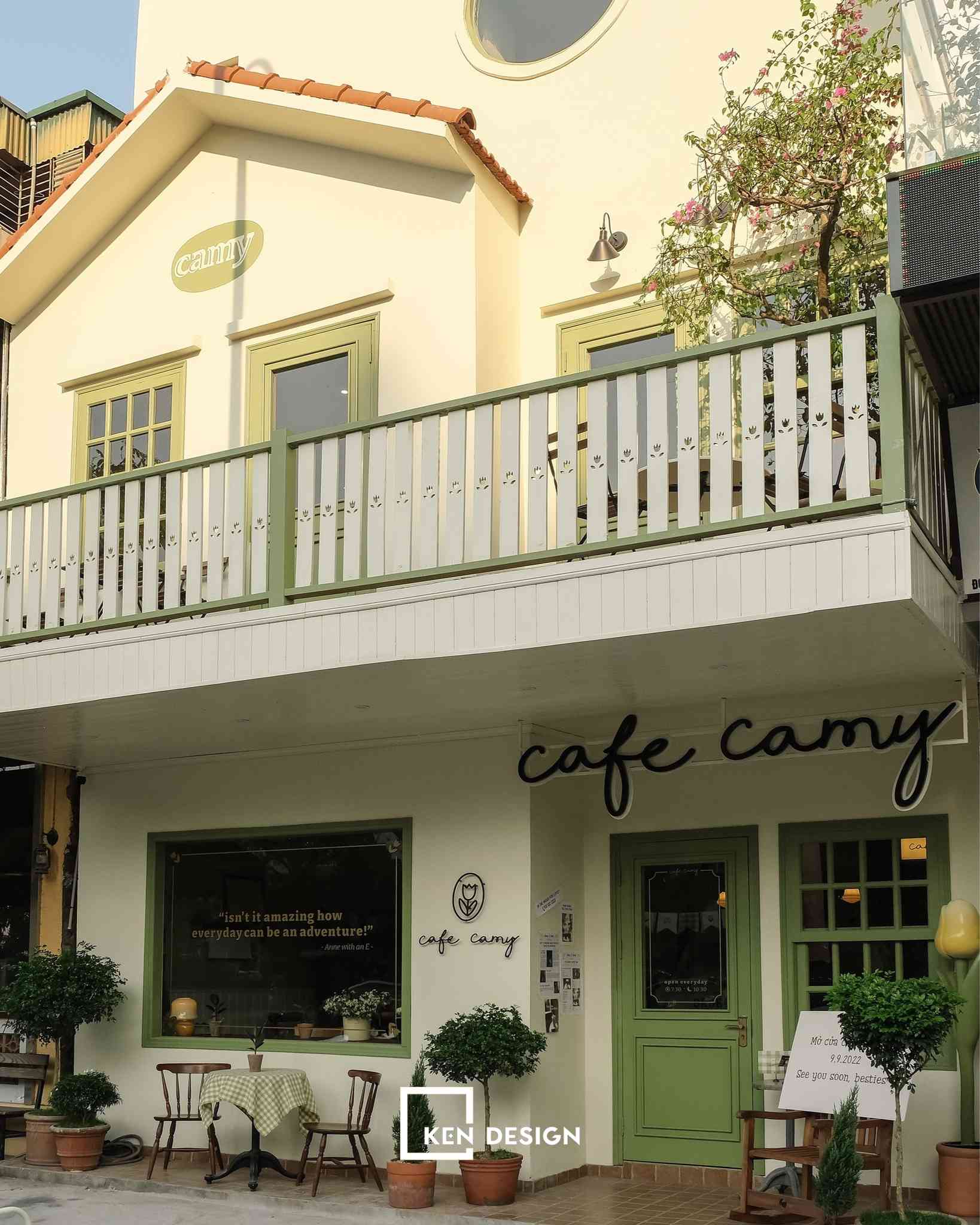 mặt tiền Thiết kế Camy Cafe Văn Cao