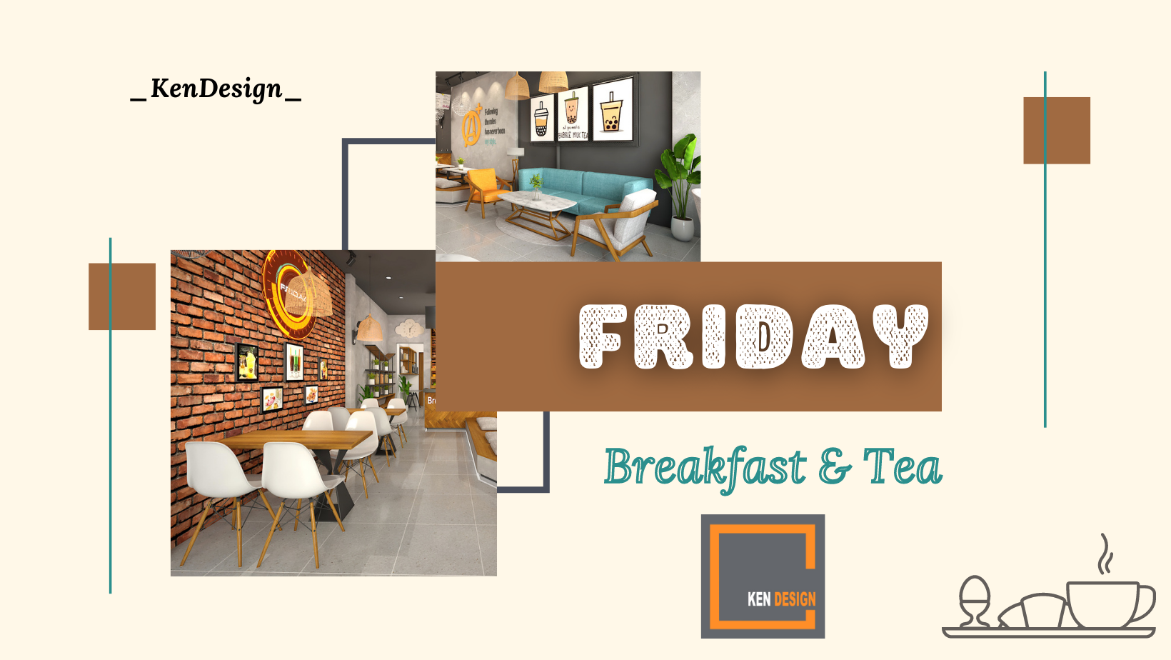 Khám phá thiết kế bàn ghế quán Friday Breakfast & Tea