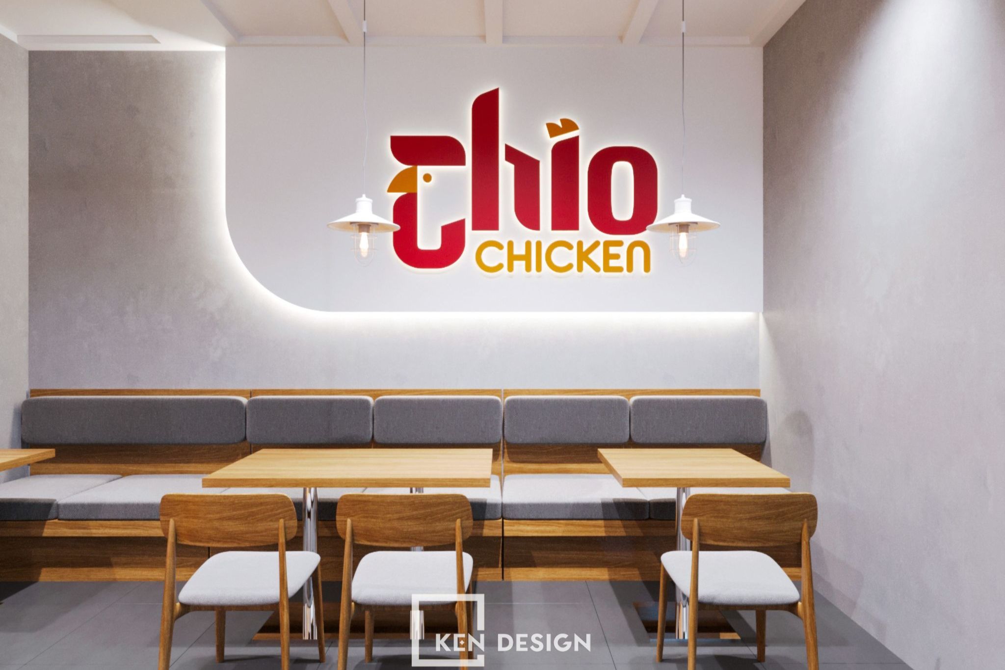 Thiết Kế Nhà Hàng BBQ Chicken Chio tại Hà Đông