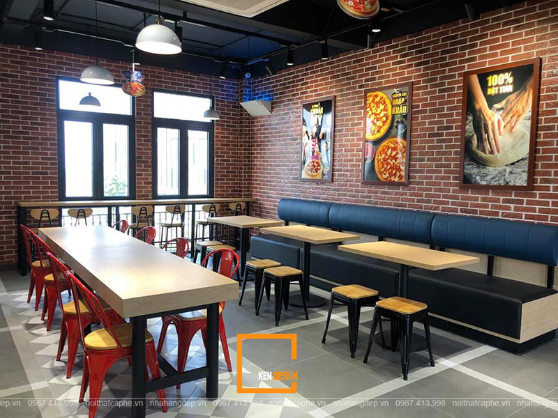Thiết kế quán pizza thu hút khách hàng với 5 bước quan trọng Kendesign