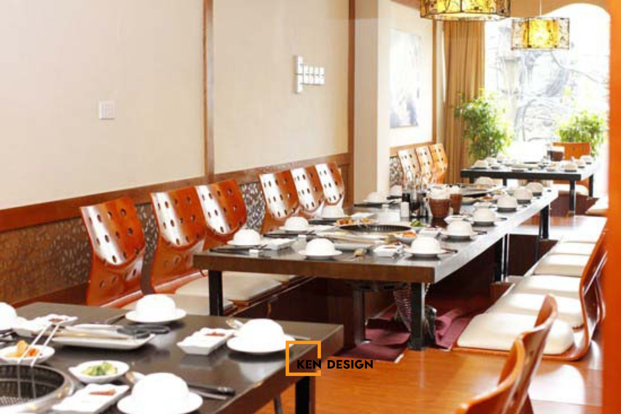 Thiết kế nội thất ấn tượng, bắt mắt tại Đệ Nhất Nướng