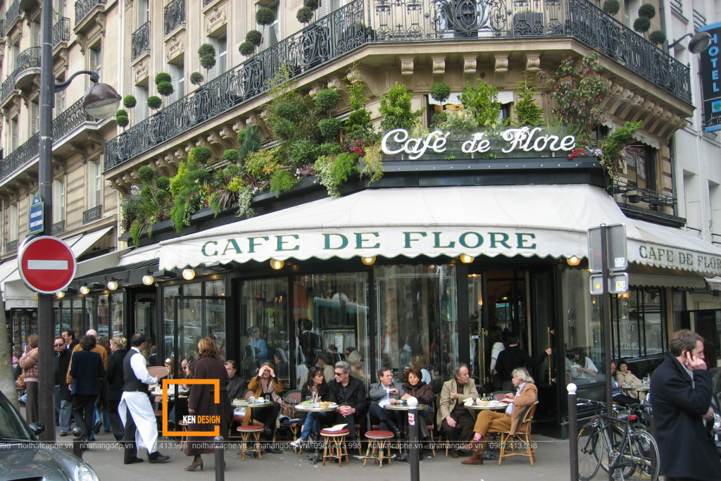 mẹo thiết kế quán cafe kiểu Pháp