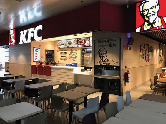 Phong cách thiết kế nhà hàng gà rán KFC | Kendesign