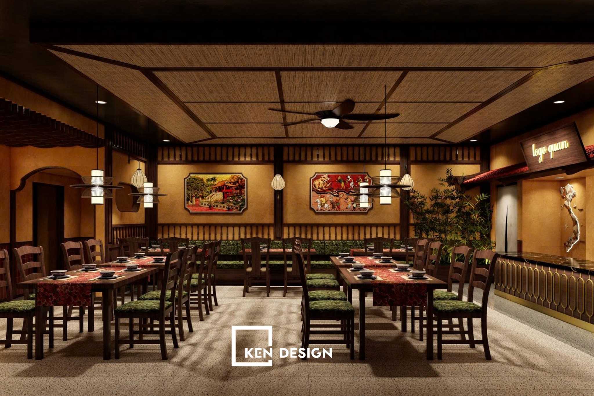 Không gian nhà hàng tại Slovakia