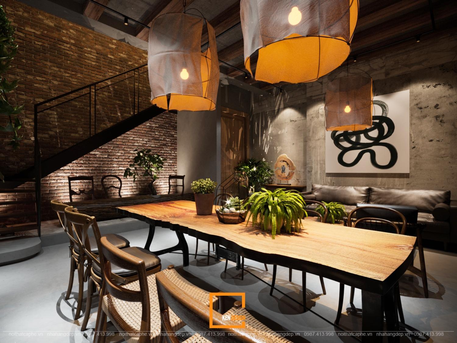 Bất ngờ với 3 xu hướng thiết kế quán cafe rustic độc lạ | Kendesign