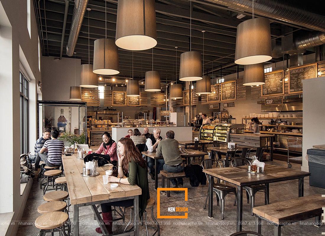 Bất ngờ với 3 xu hướng thiết kế quán cafe rustic độc lạ | Kendesign
