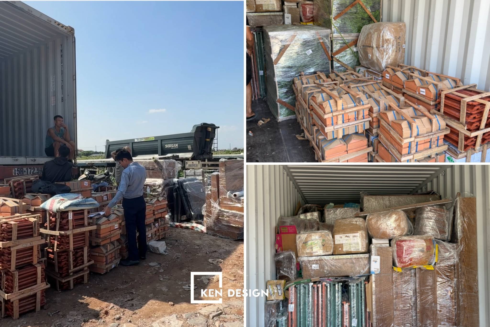 Kendesign chuẩn bị vật liệu chuyển sang Đức cho chủ đầu tư