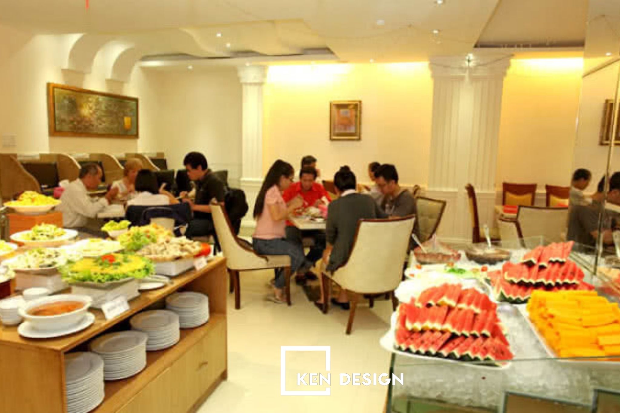 Thiết kế nhà hàng Blue Diamond