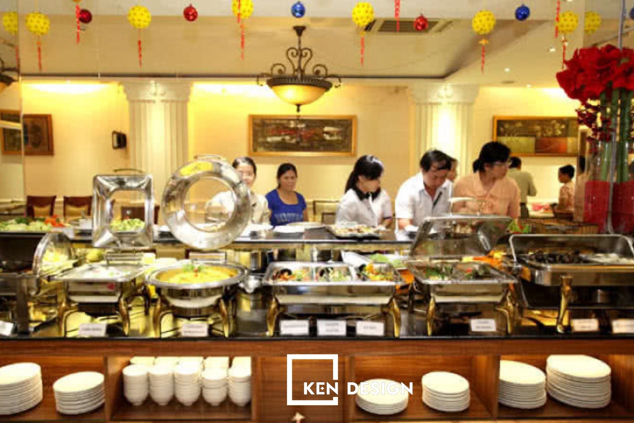 Thiết kế nhà hàng Blue Diamond