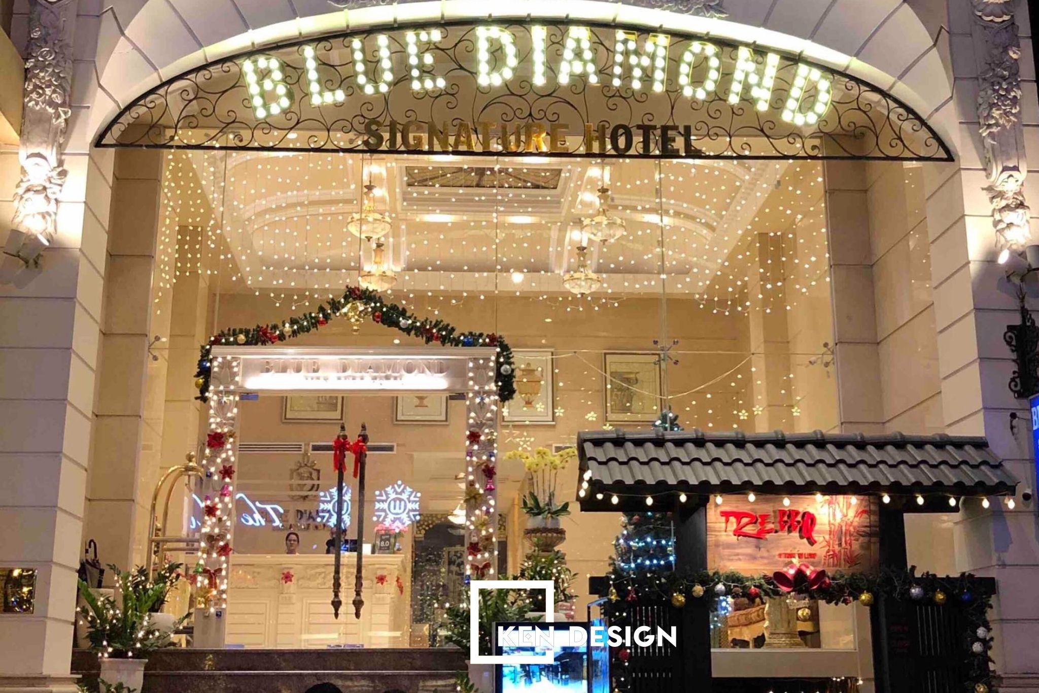Thiết kế nhà hàng Blue Diamond