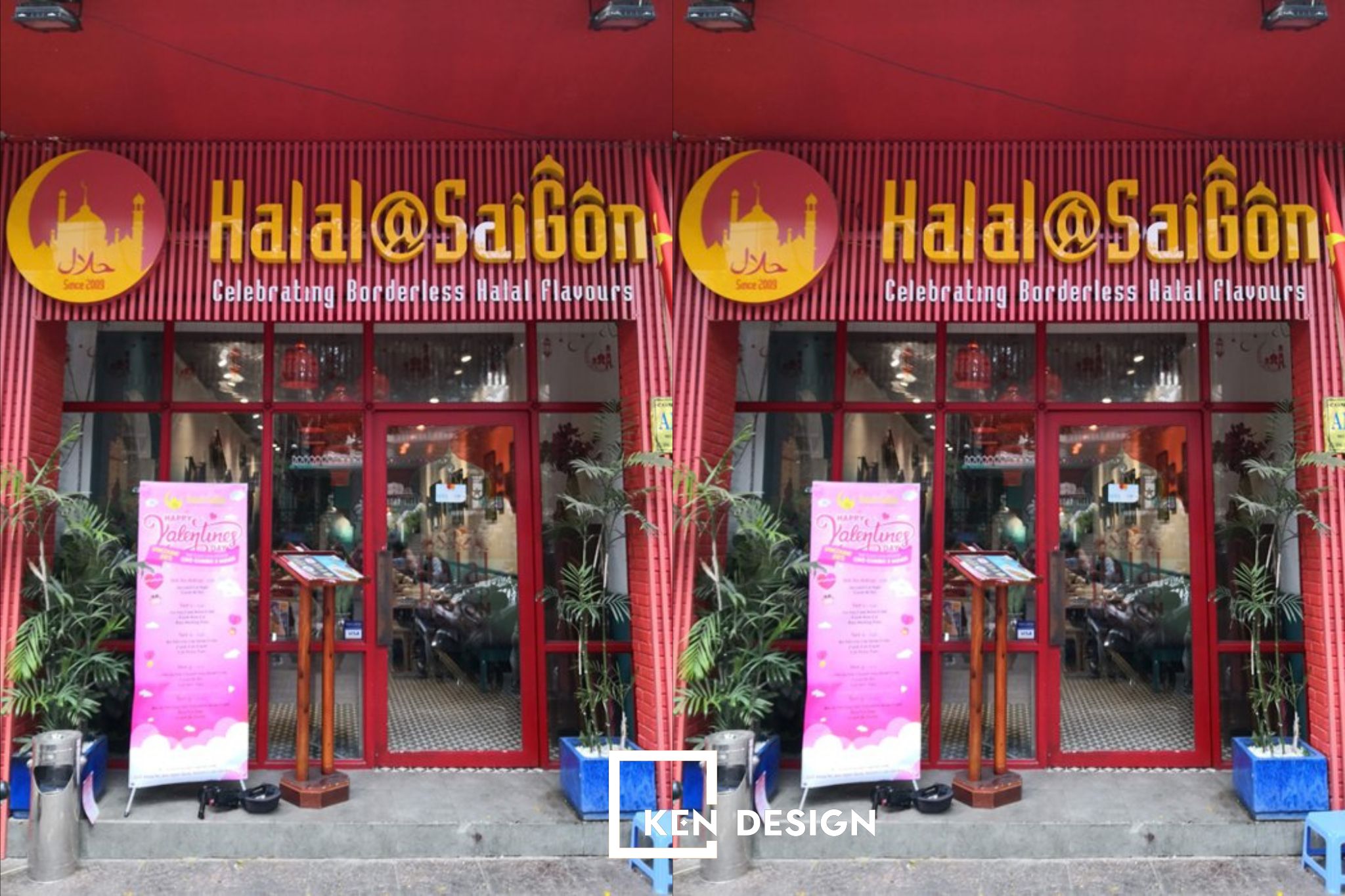 thiết kế nhà hàng Halal Saigon