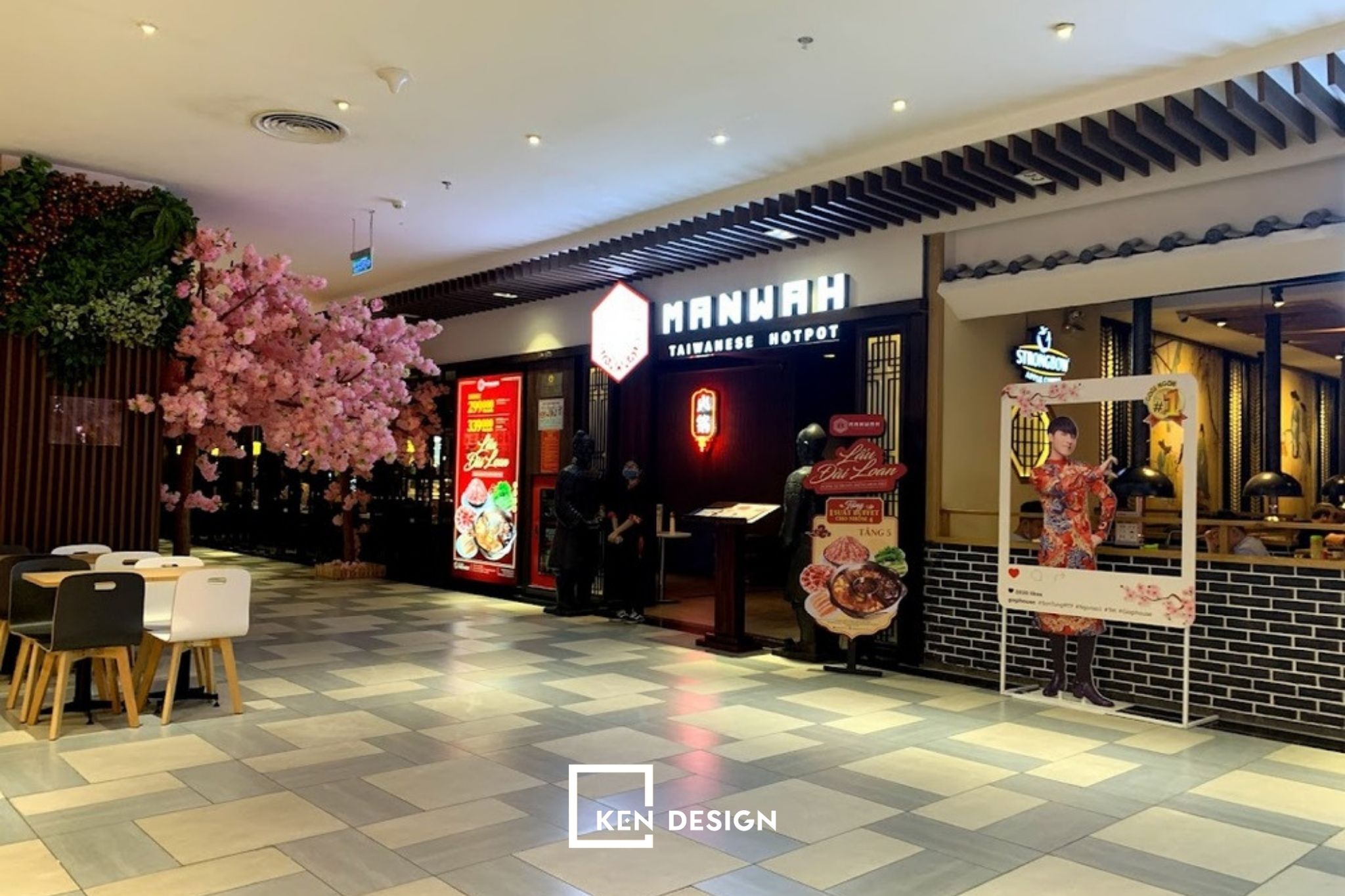 thiết kế nhà hàng Manwah