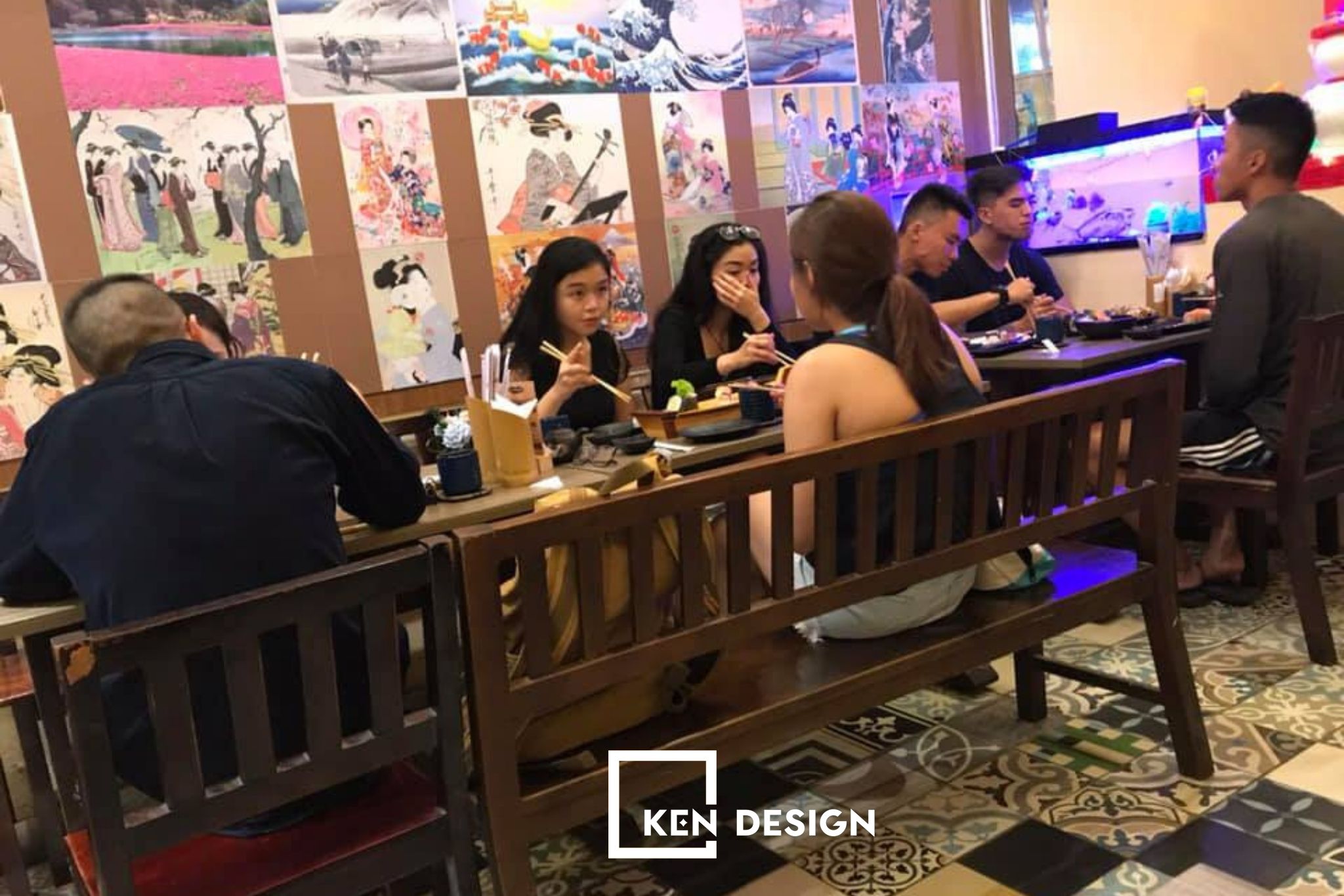 thiết kế nhà hàng Miya Sushi