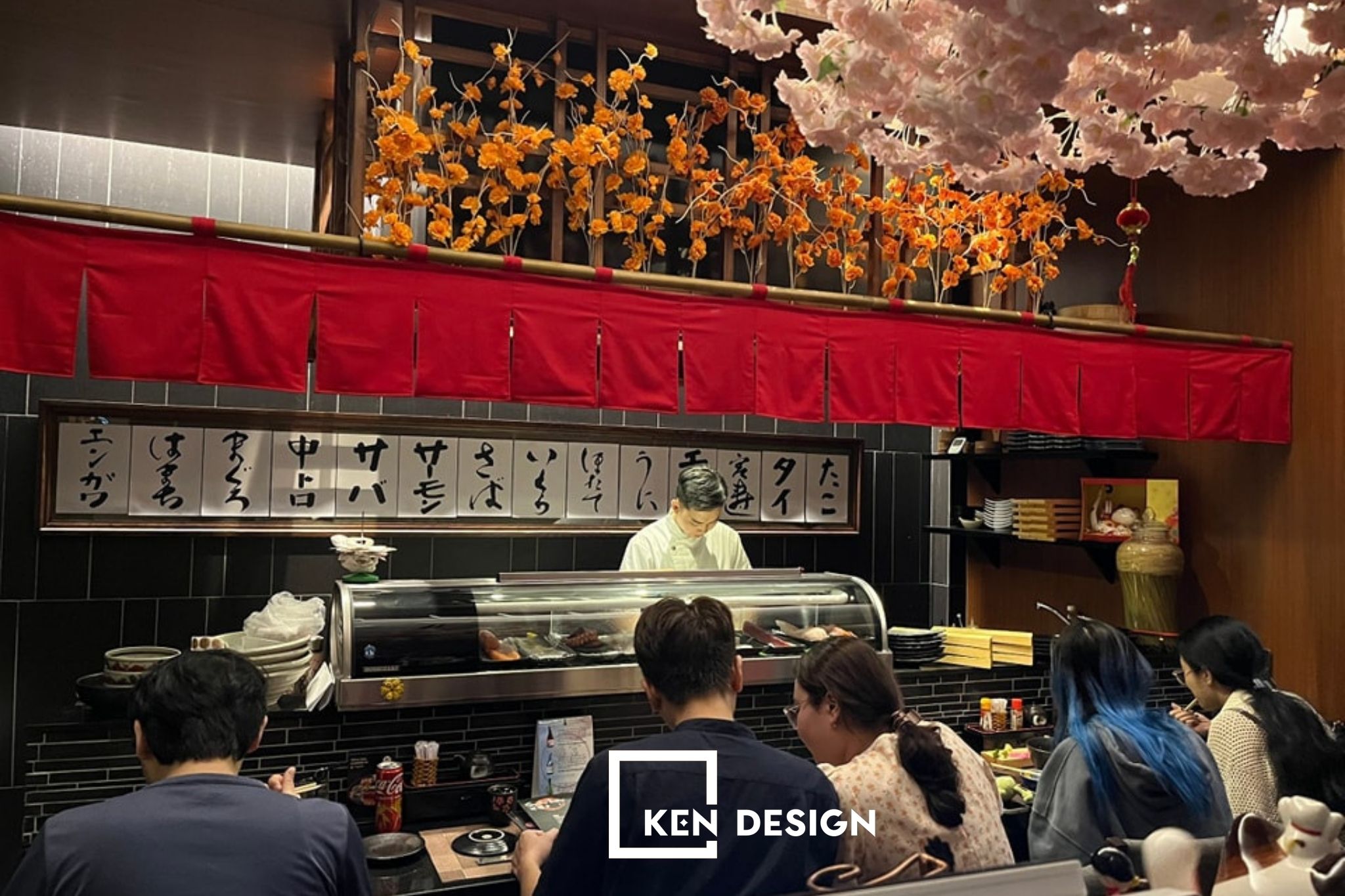 thiết kế nhà hàng Miya Sushi