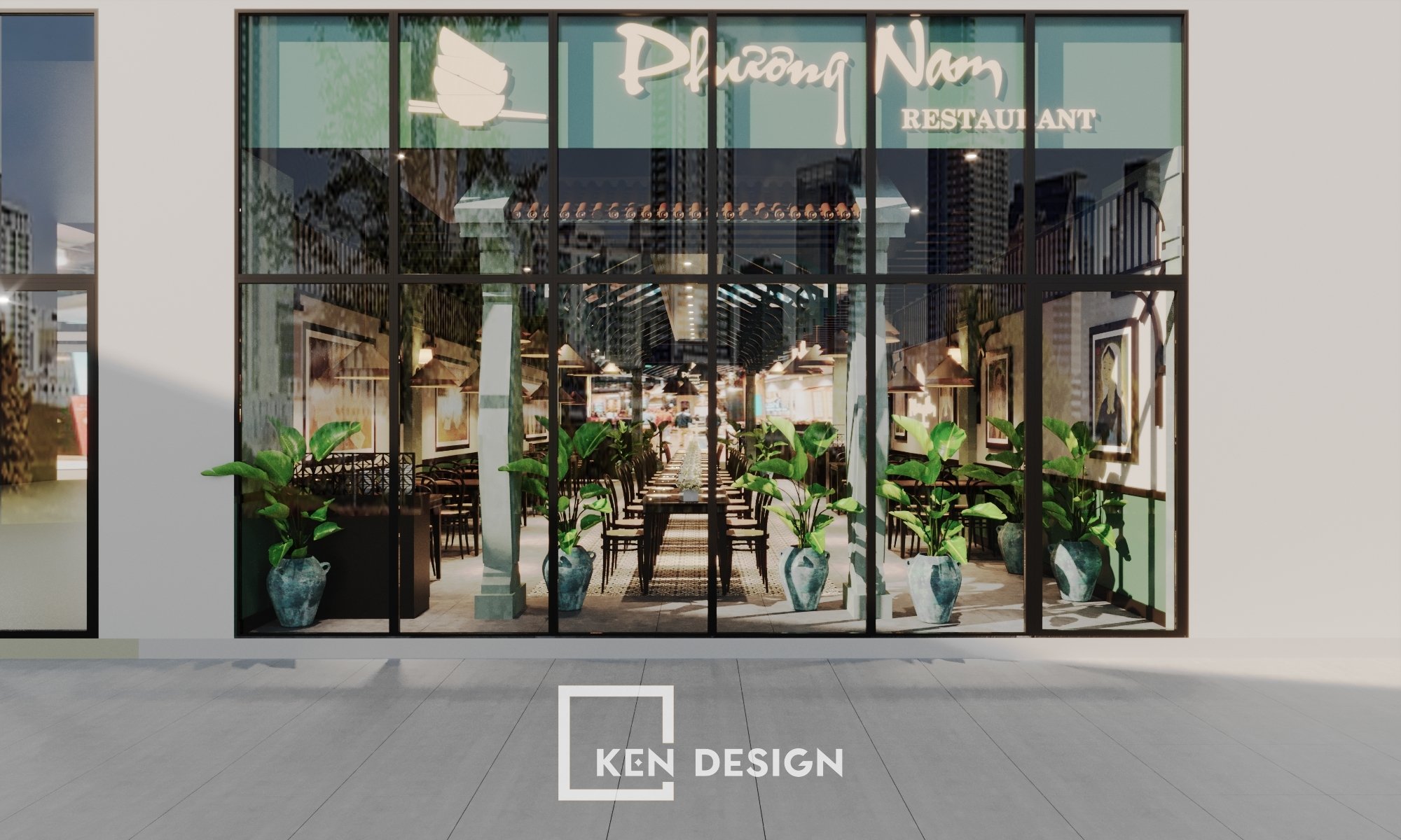 Thiết kế nhà hàng Phương Nam tại Aeon Mall Hà Đông