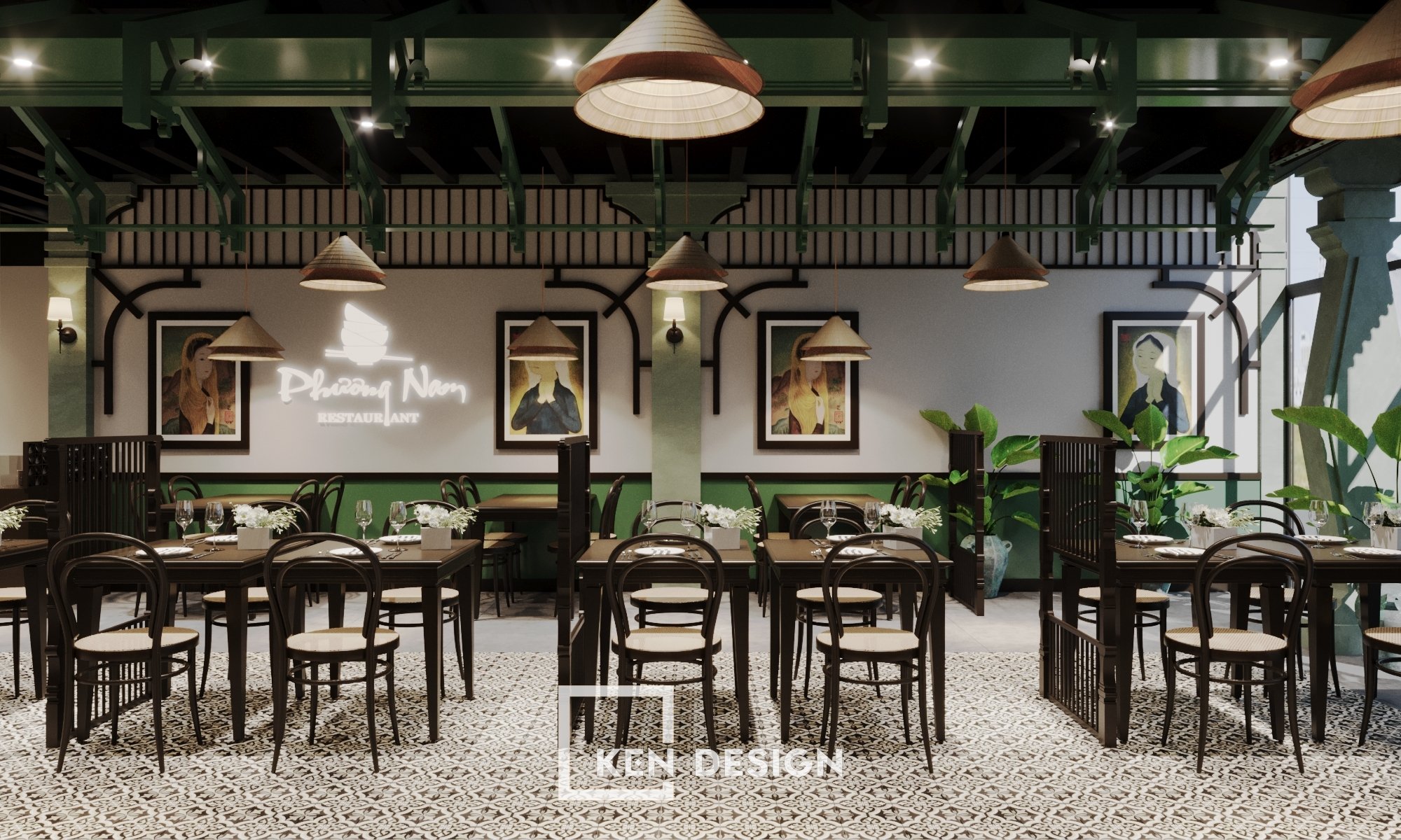 Thiết kế nhà hàng Phương Nam tại Aeon Mall Hà Đông