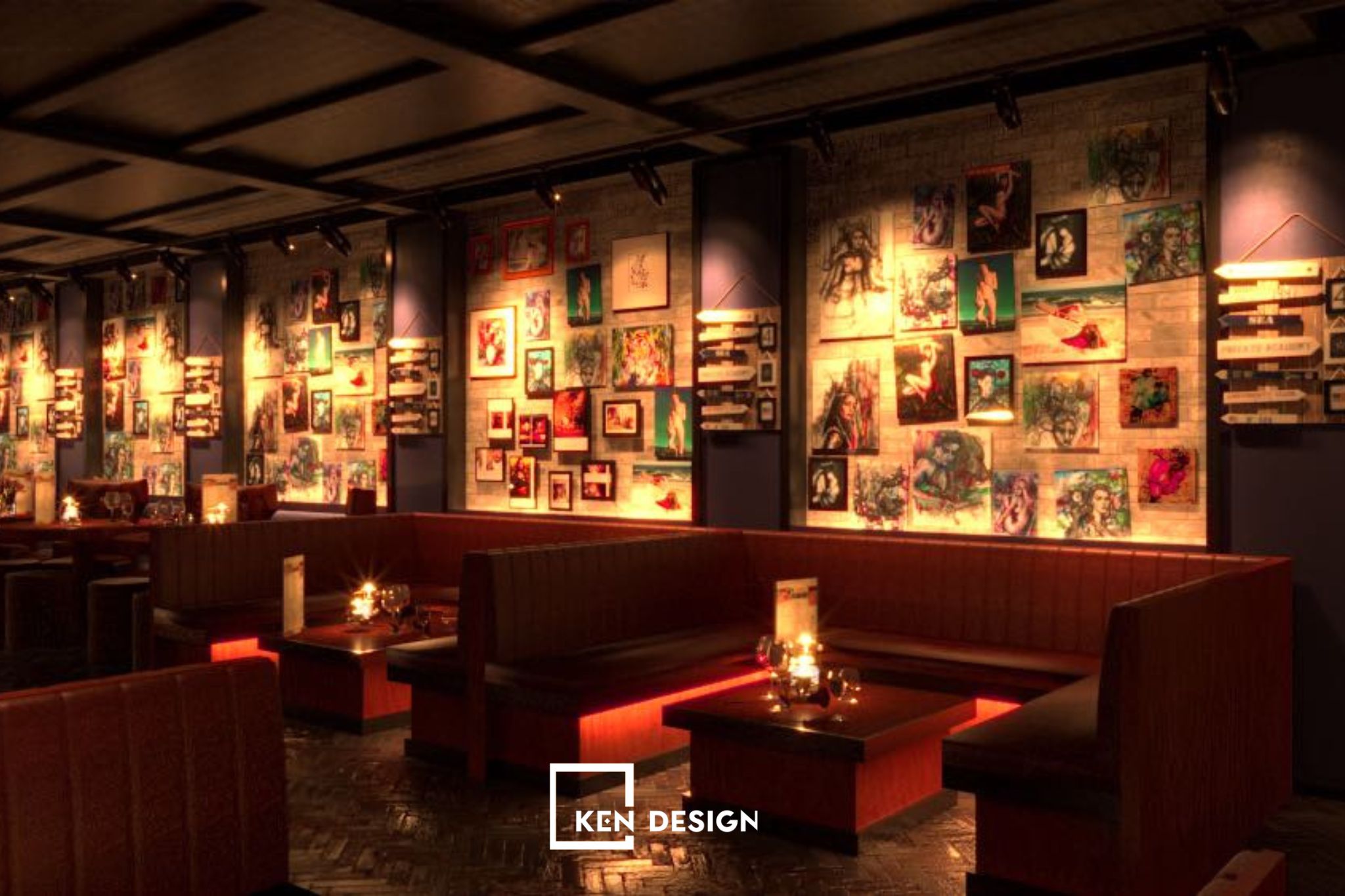 thiết kế pub độc lạ