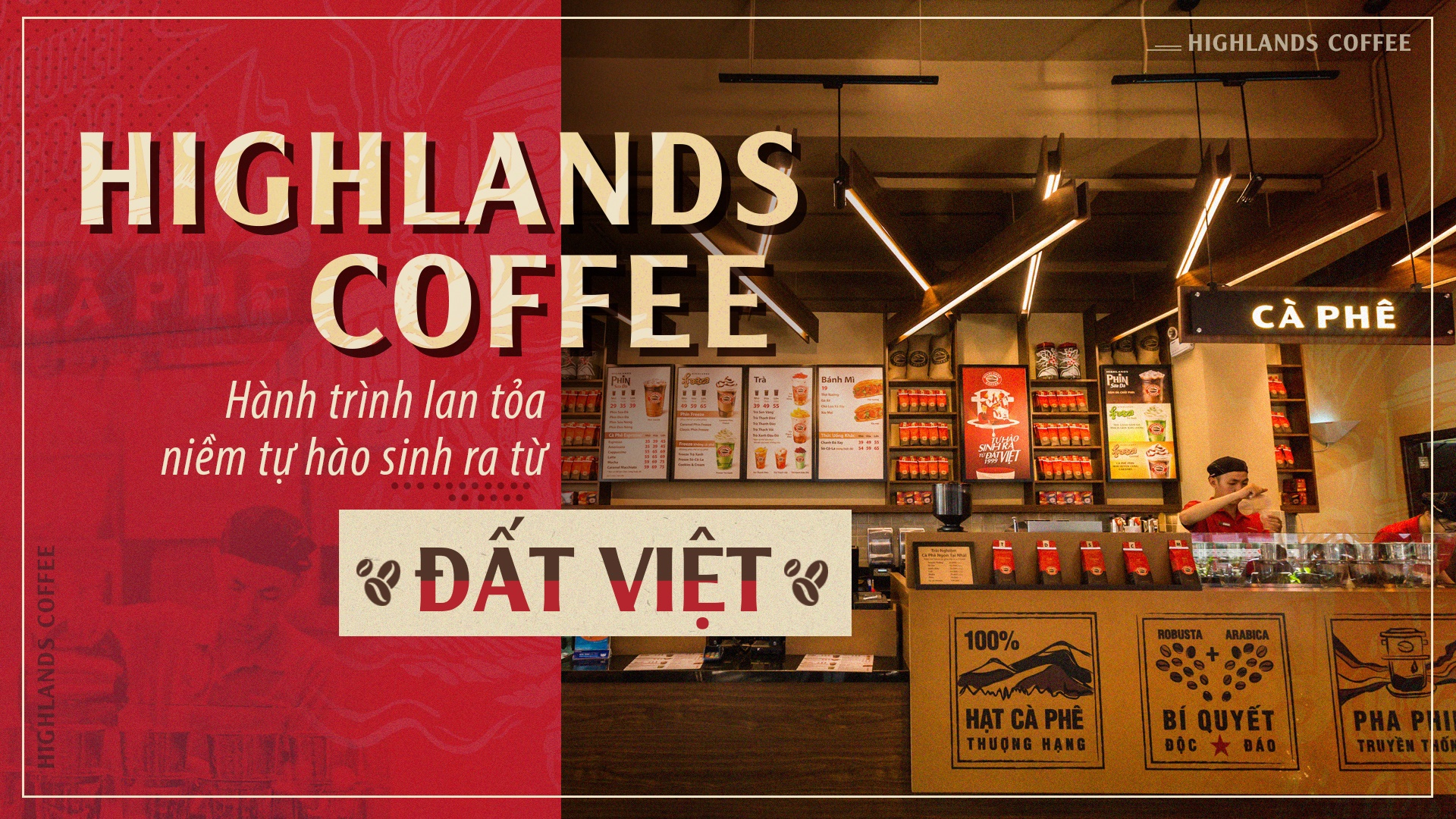 thiết kế Highlands Coffee